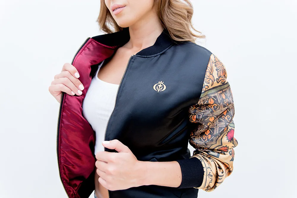 Embroidered Bomber Jacket