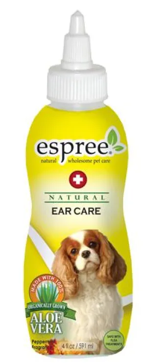 Espree Natural Ear Care Cleaner for Dogs with Aloe Vera Peppermint Scent 4oz