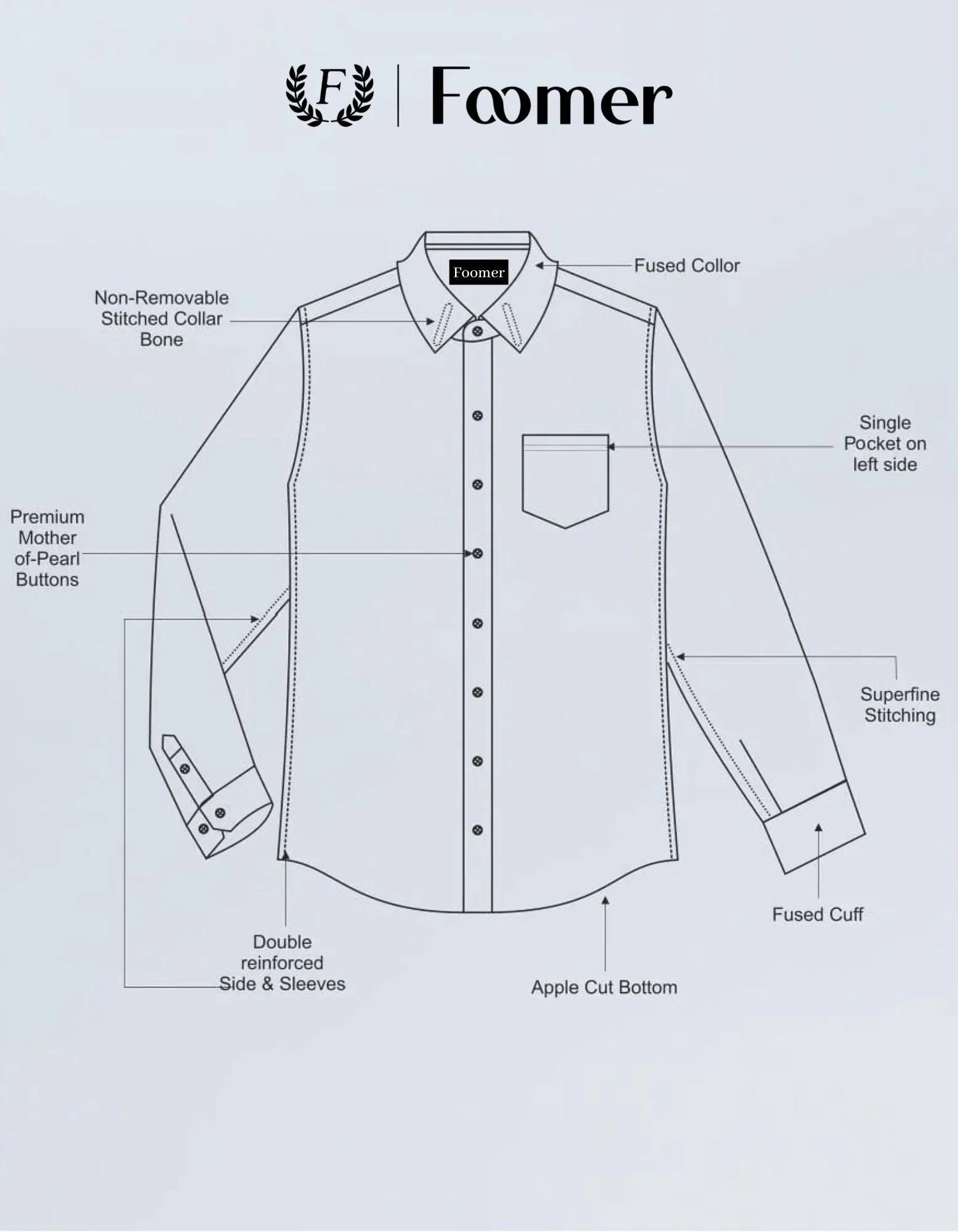 Formy Aqua Blue Luxury Cotton Shirt For Men's