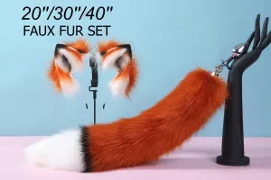 fox tail plug and ear set fox ear and tail butt plug wolf tail buttplug sextoy cat ear and tail plug anime cosplay ear and tail set mature