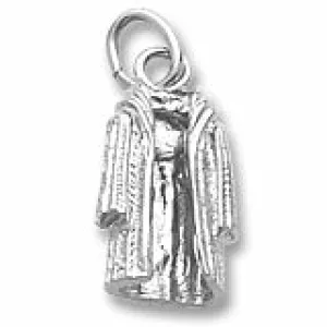 Fur Coat Charm In Sterling Silver