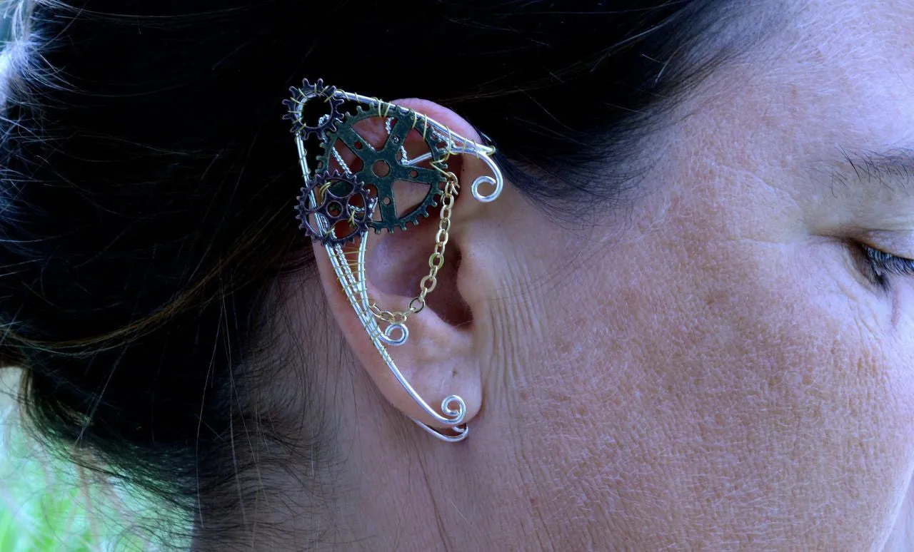 Gaslamp Fantasy Steampunk Elf Cuffs