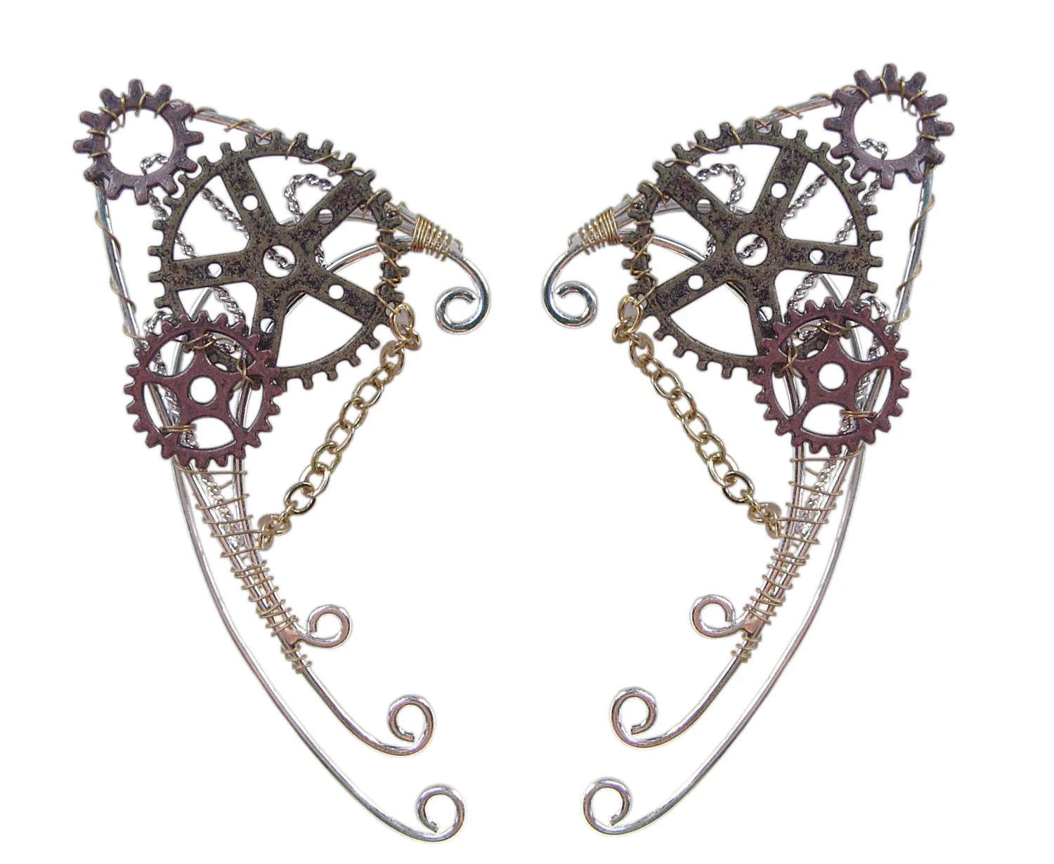 Gaslamp Fantasy Steampunk Elf Cuffs