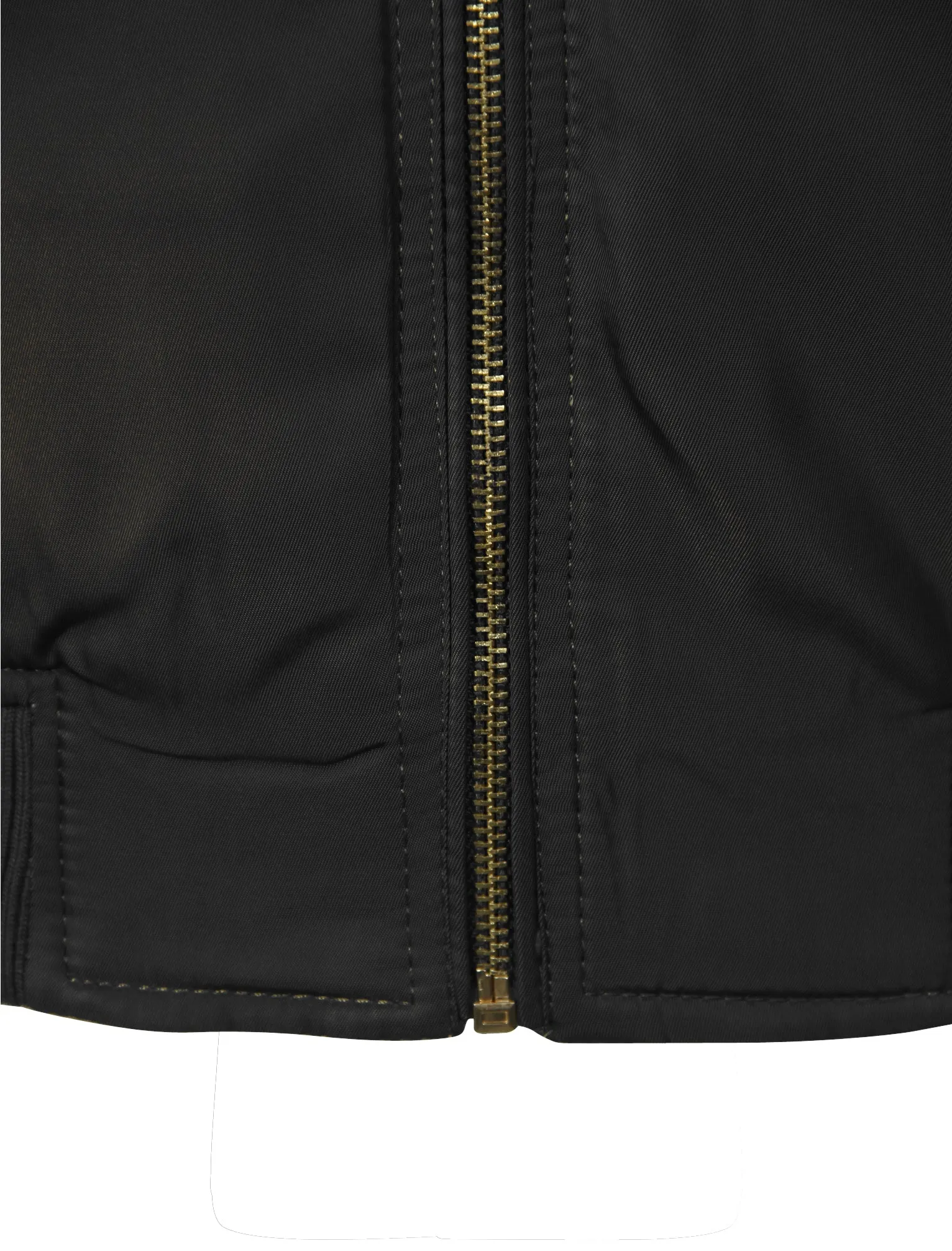 Georgie Zip Up Bomber Jacket in Black - Tokyo Laundry