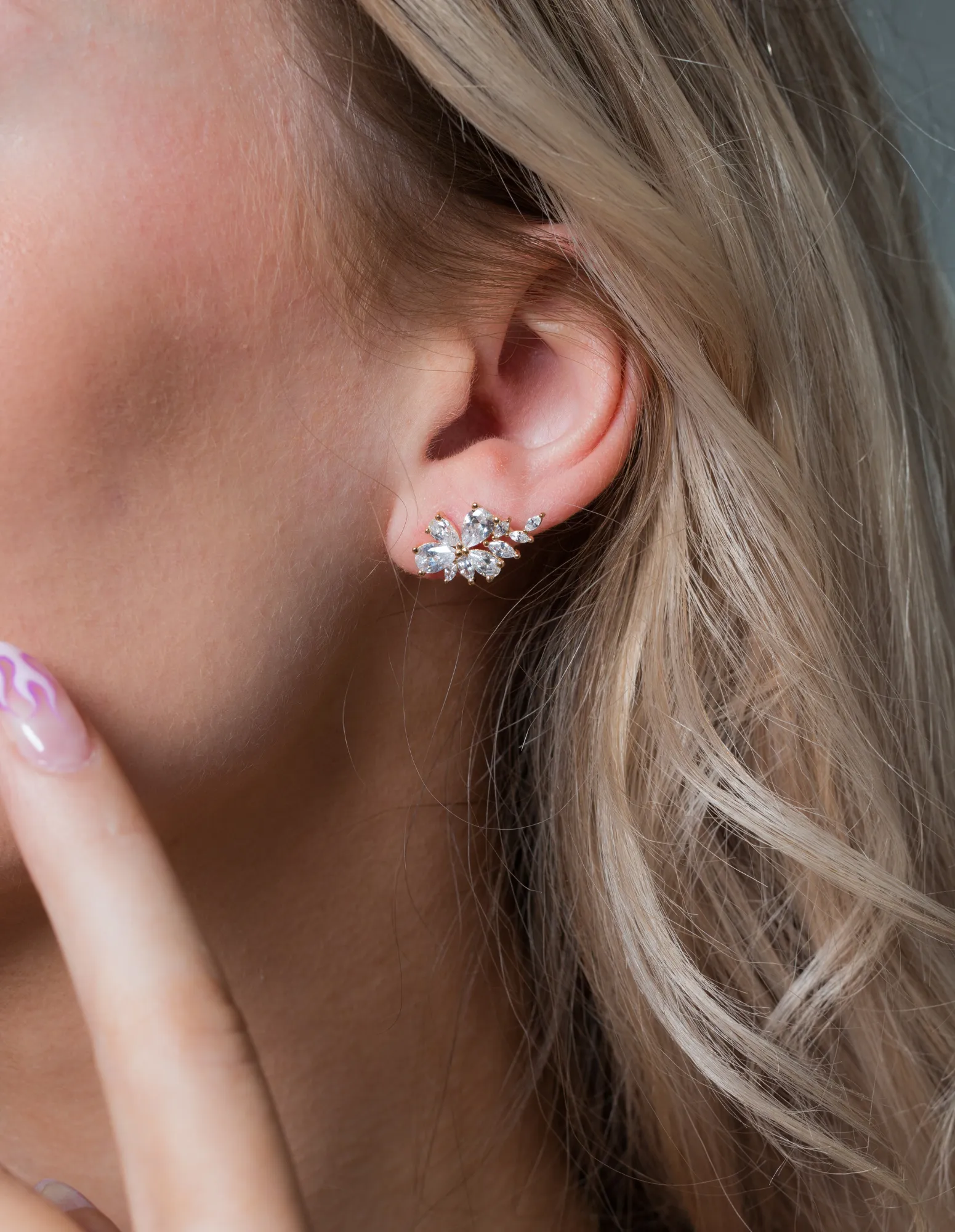Georgini Iconic Bridal Hyacinth Earrings - Gold