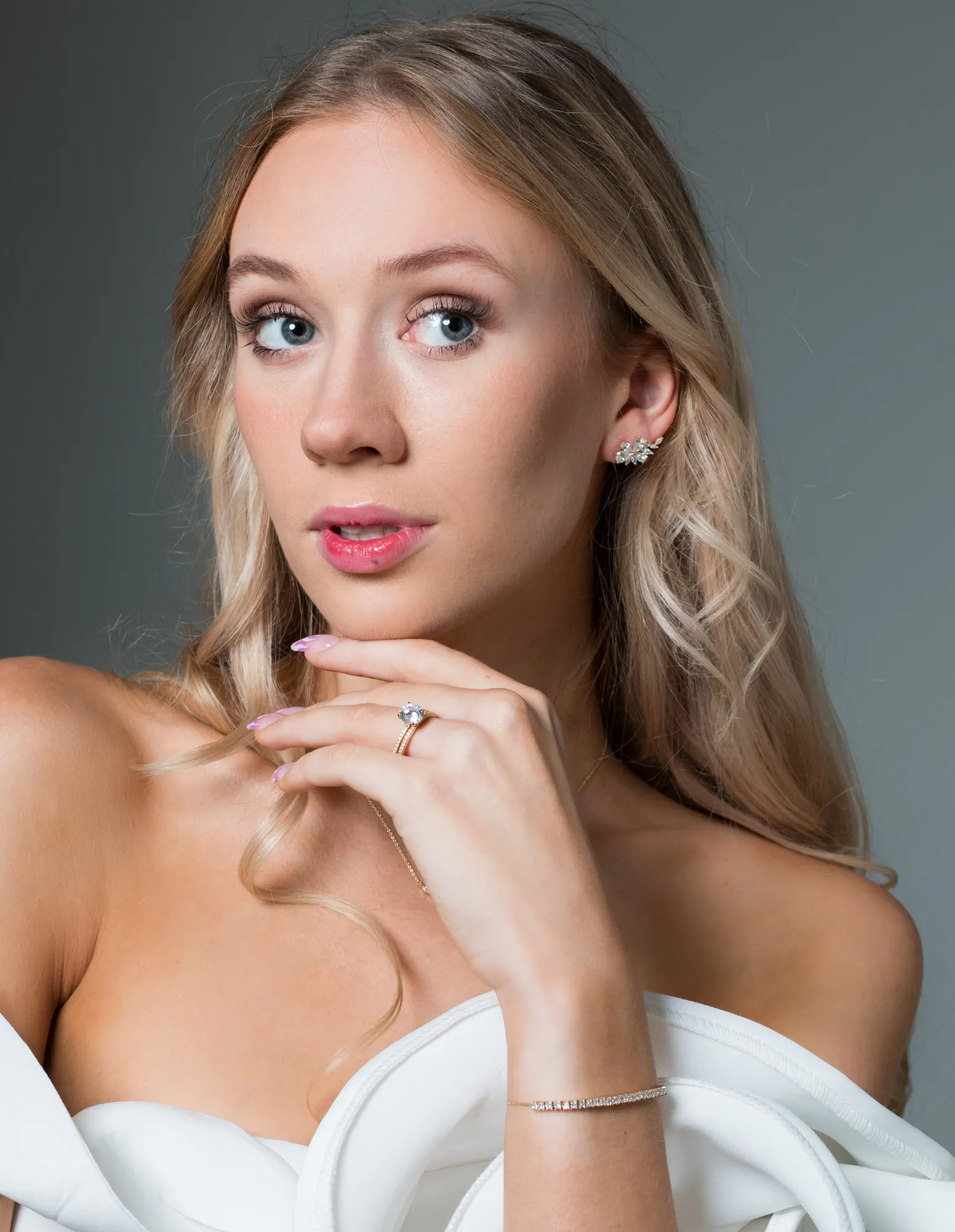 Georgini Iconic Bridal Hyacinth Earrings - Gold