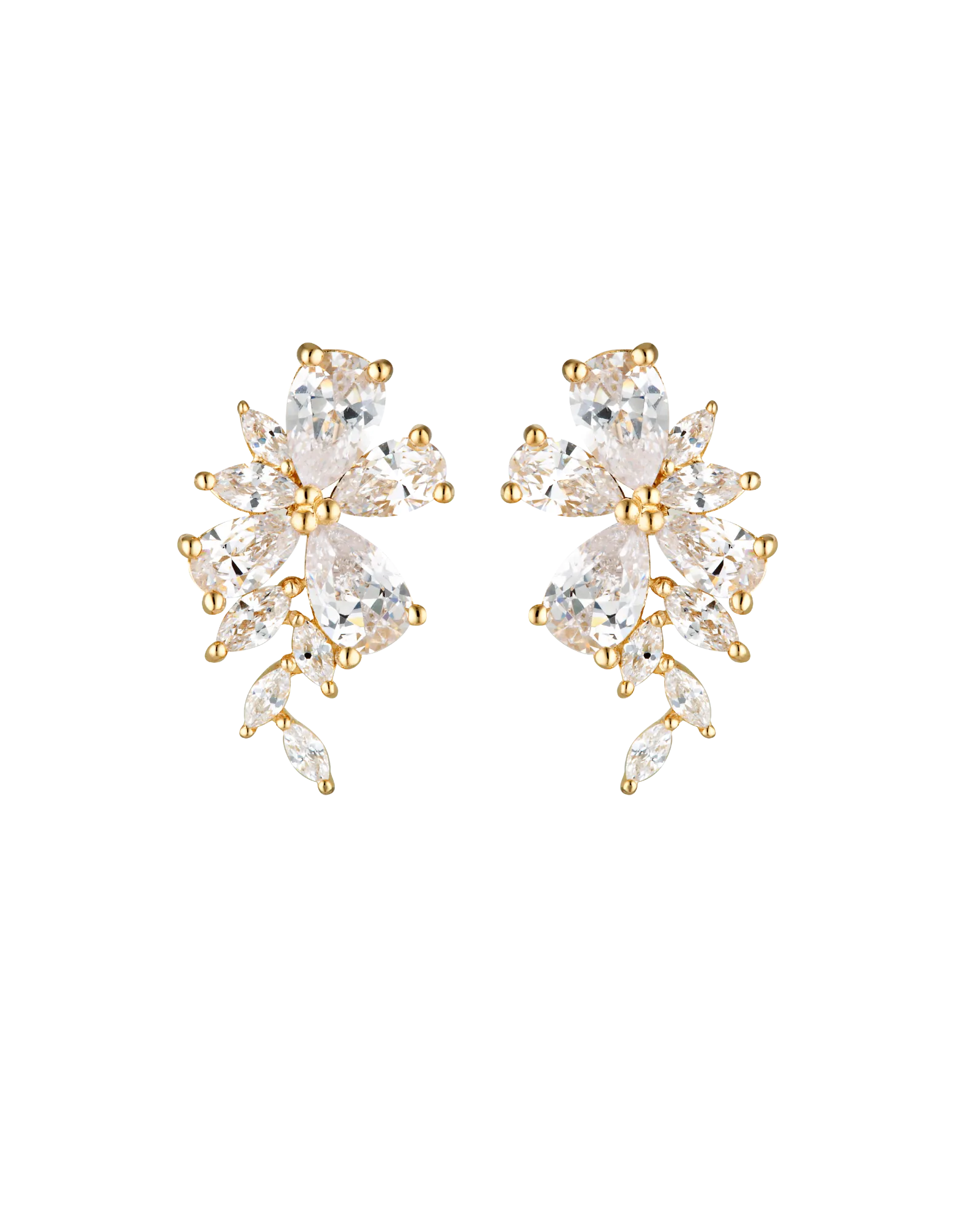 Georgini Iconic Bridal Hyacinth Earrings - Gold