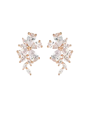 Georgini Iconic Bridal Hyacinth Earrings - Rose Gold