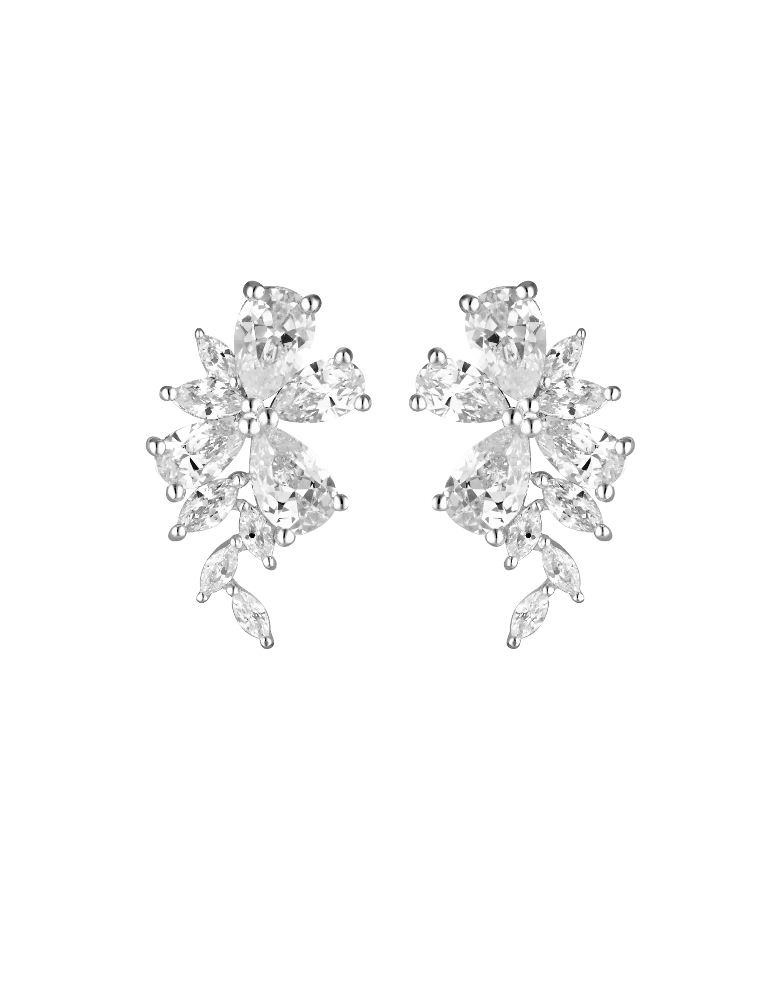 Georgini Iconic Bridal Hyacinth Earrings - Silver