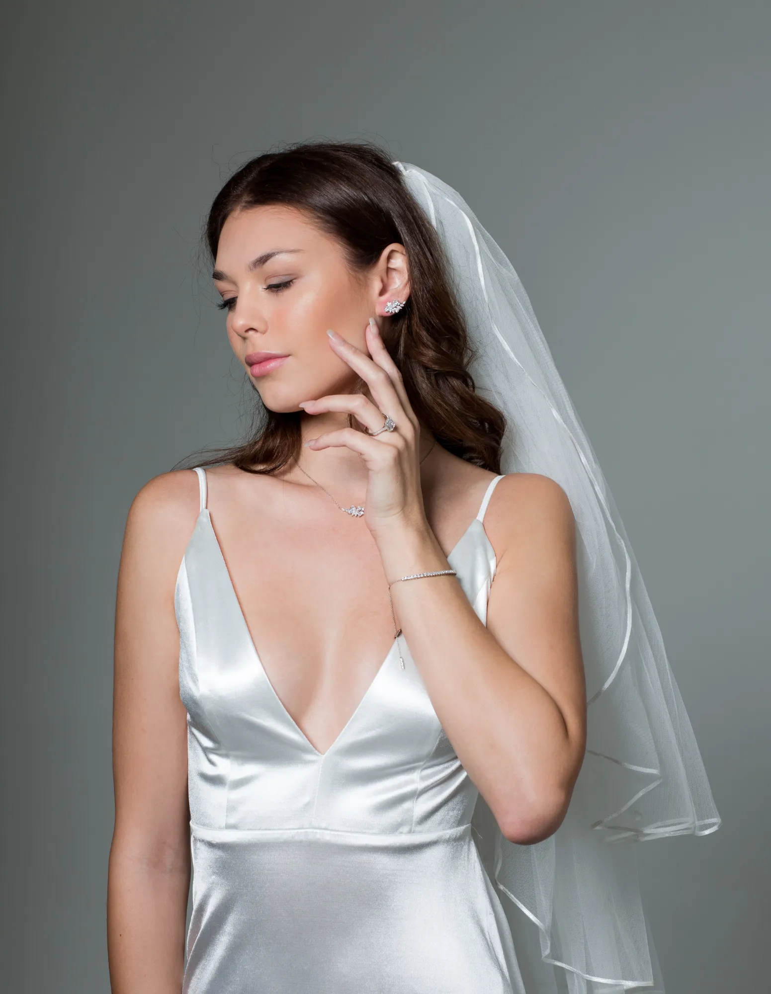 Georgini Iconic Bridal Hyacinth Earrings - Silver