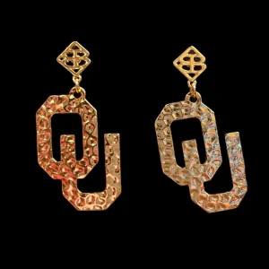 Gold OU Earrings