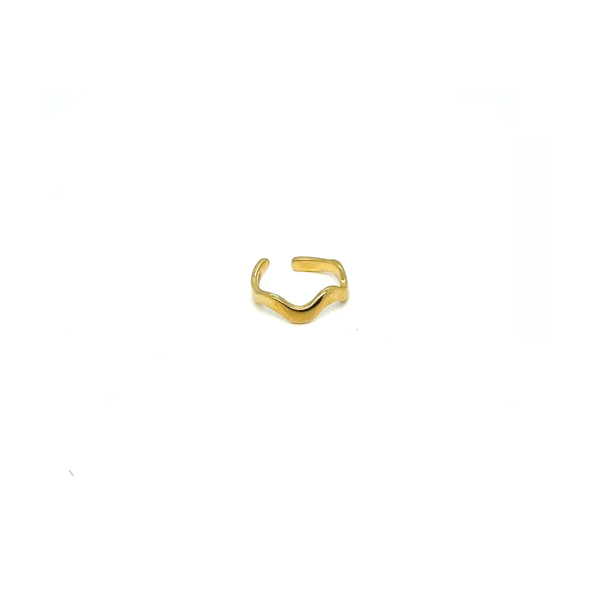 Golden Wave Ear Cuff (single)