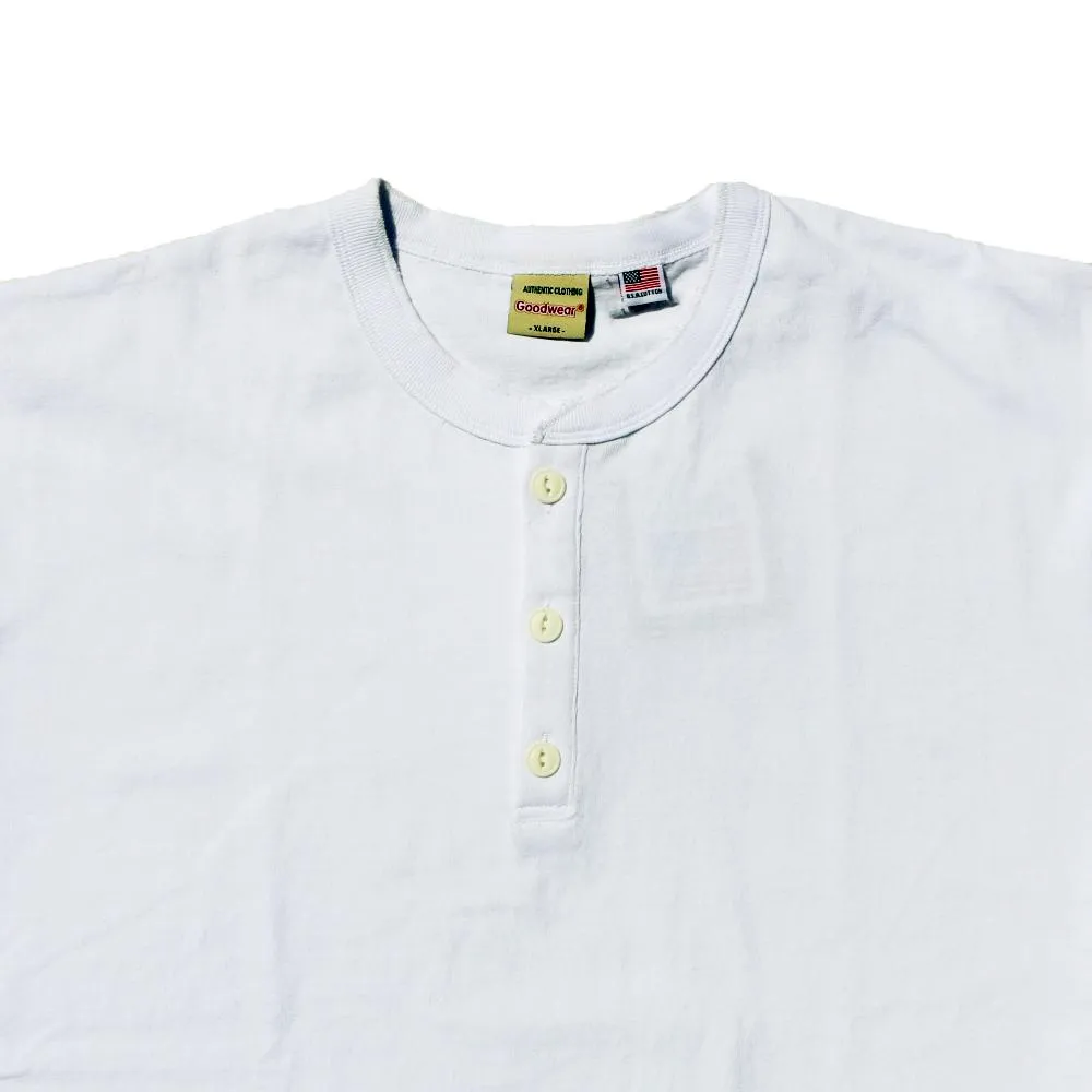 Goodwear Henley Tee White