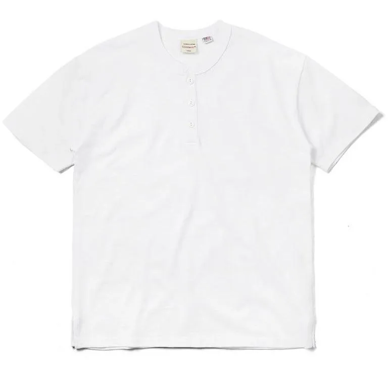 Goodwear Henley Tee White