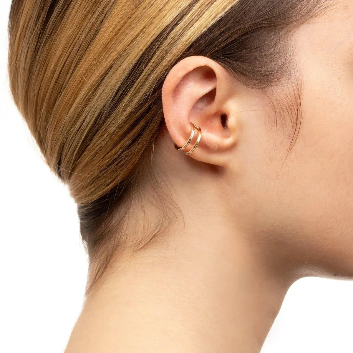 Gossamer Double Line Diamond Ear Cuff