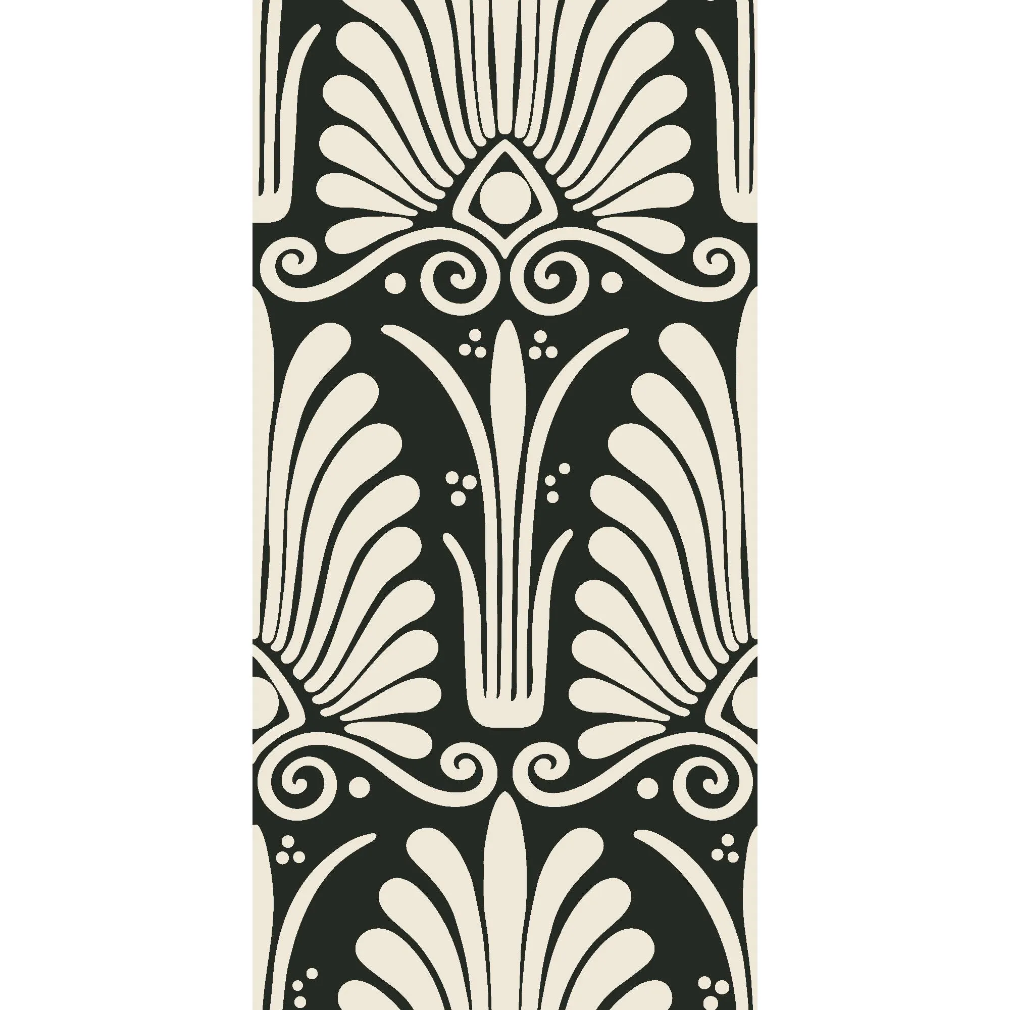 Greek Revival-Classic Monochrome - Wall Covering - Peel and Stick Wallmark Canvas