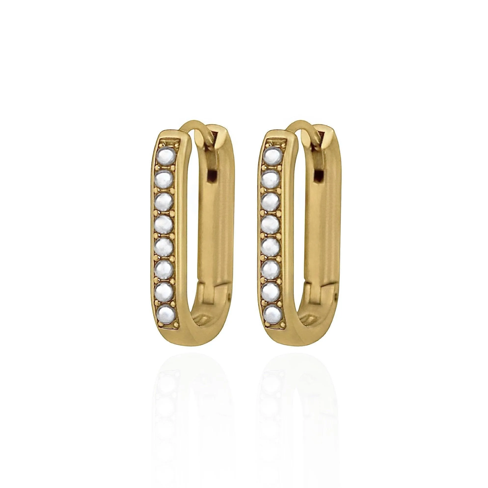 Gumdrop Pearl Hoops
