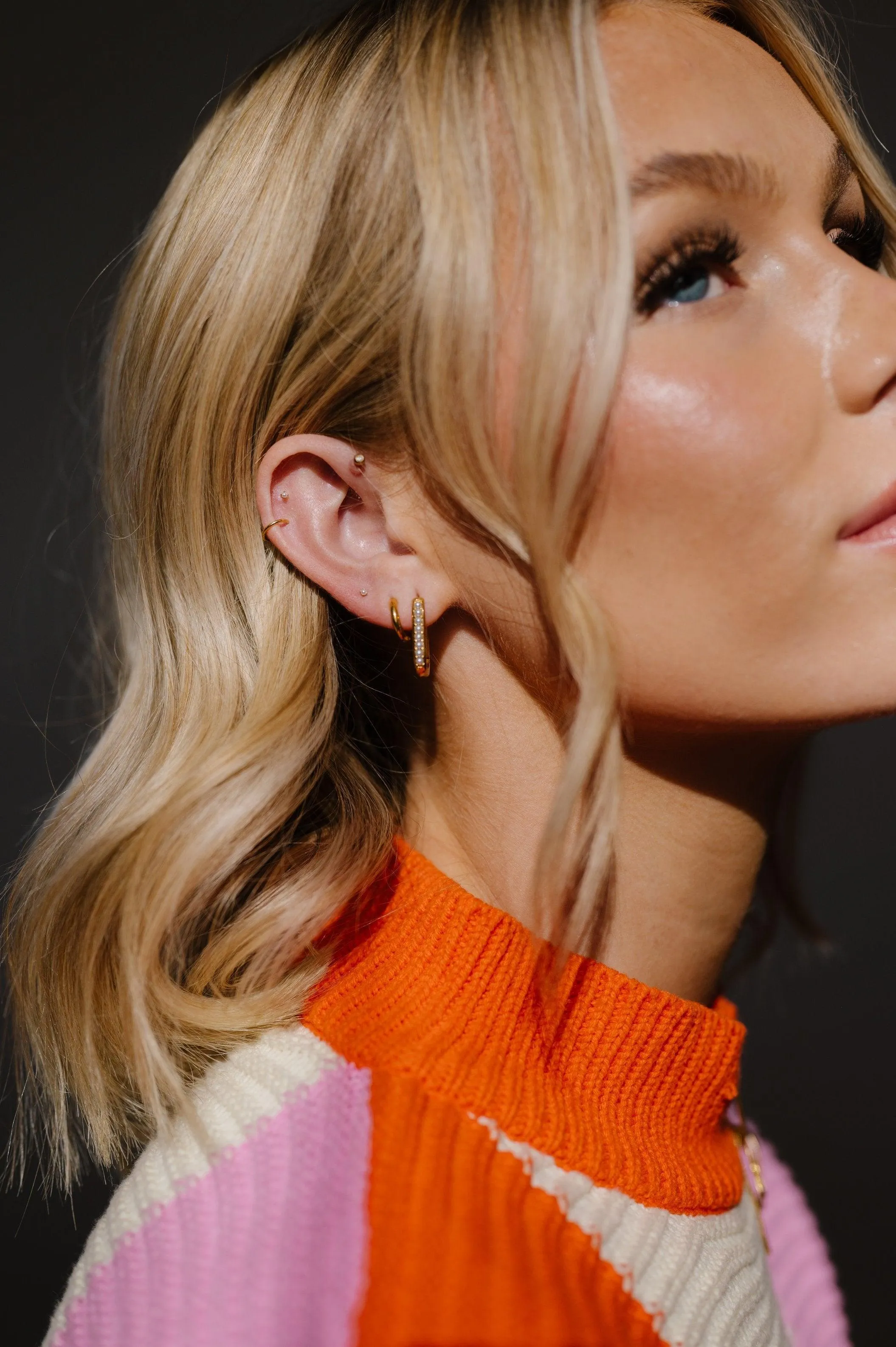 Gumdrop Pearl Hoops