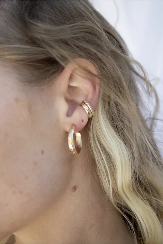 Half Round Ear Cuff - Gold Filled