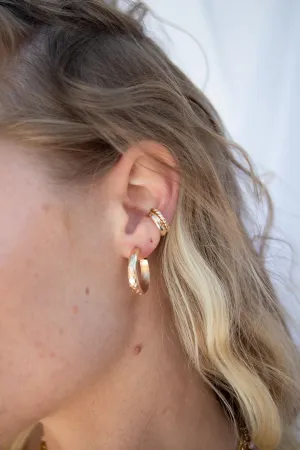 Hammered Ear Cuff ~ Gold Filled