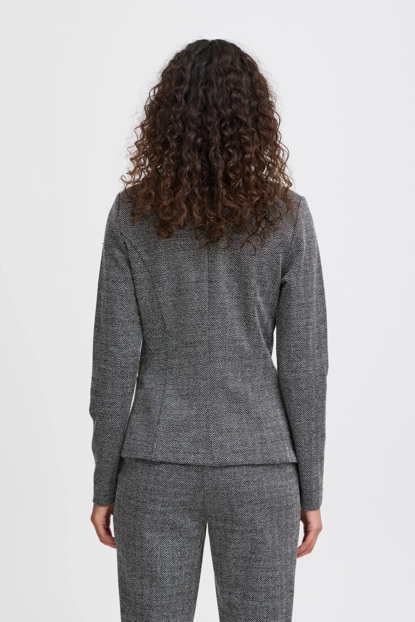 ICHI - IHKATE JACQUARD BLAZER - 20121600