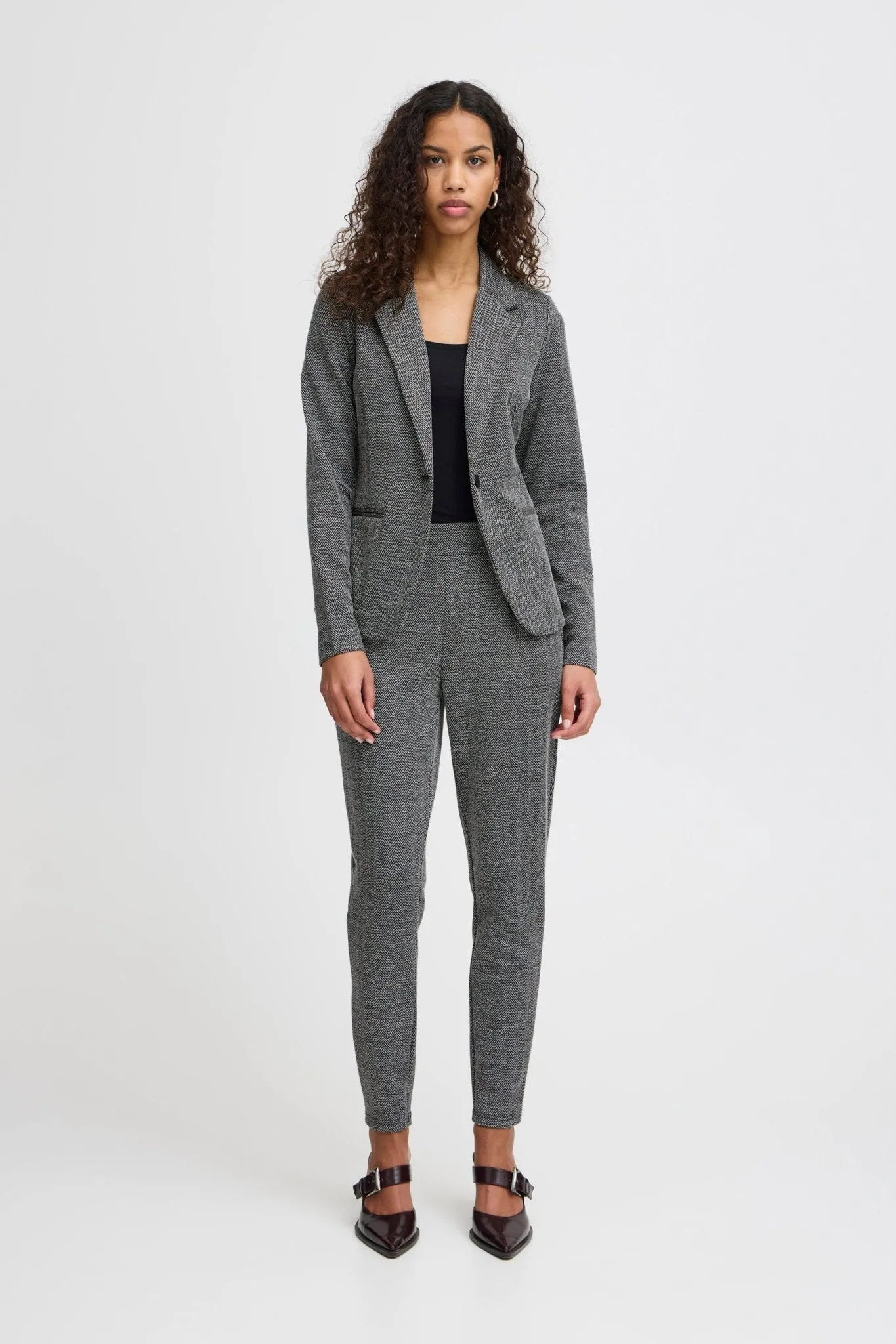 ICHI - IHKATE JACQUARD BLAZER - 20121600