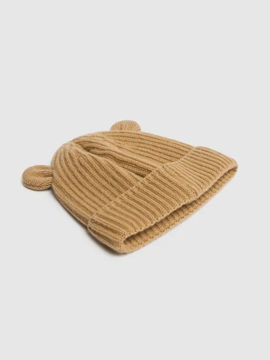 Il Gufo   Wool knit beanie w/ ears 