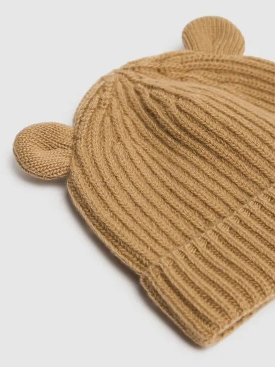 Il Gufo   Wool knit beanie w/ ears 