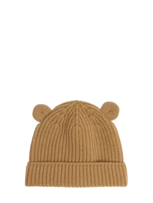 Il Gufo   Wool knit beanie w/ ears 