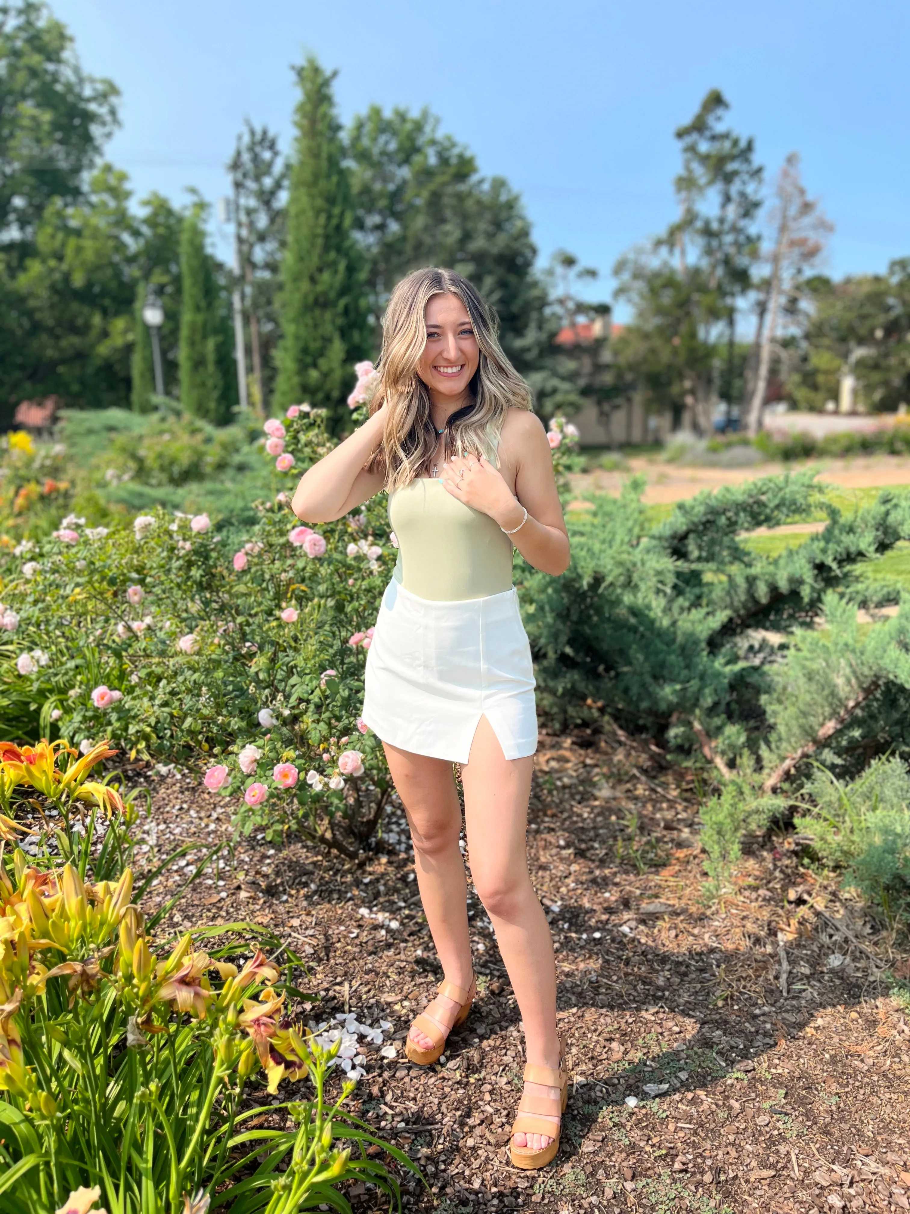 Keep The Light On Sage Bodysuit