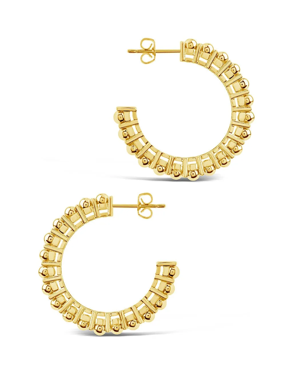 Kit Bubble Polished Hoop Earrings
