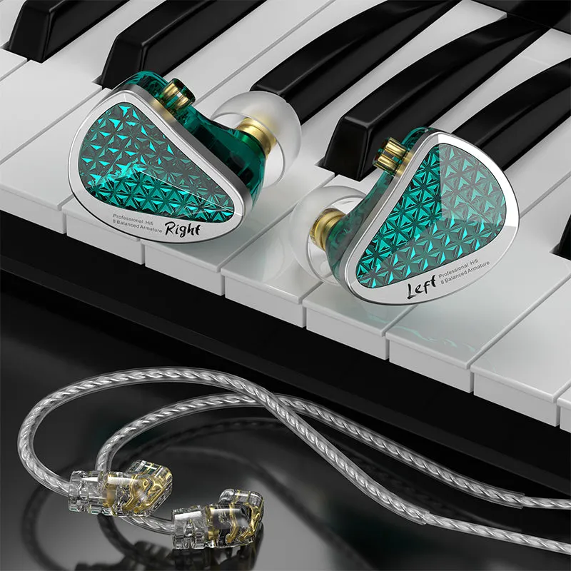 【KZ AS16 PRO】Best High End Earbuds 16 BA Wired Earphone Professional HiFi IEM Audiophile Earphones