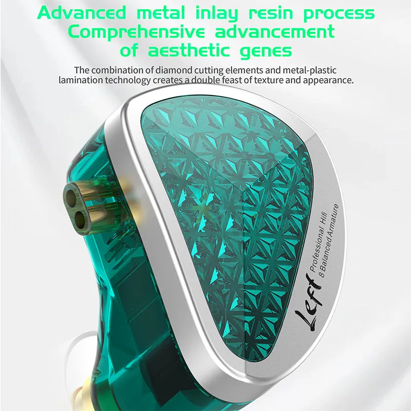 【KZ AS16 PRO】Best High End Earbuds 16 BA Wired Earphone Professional HiFi IEM Audiophile Earphones