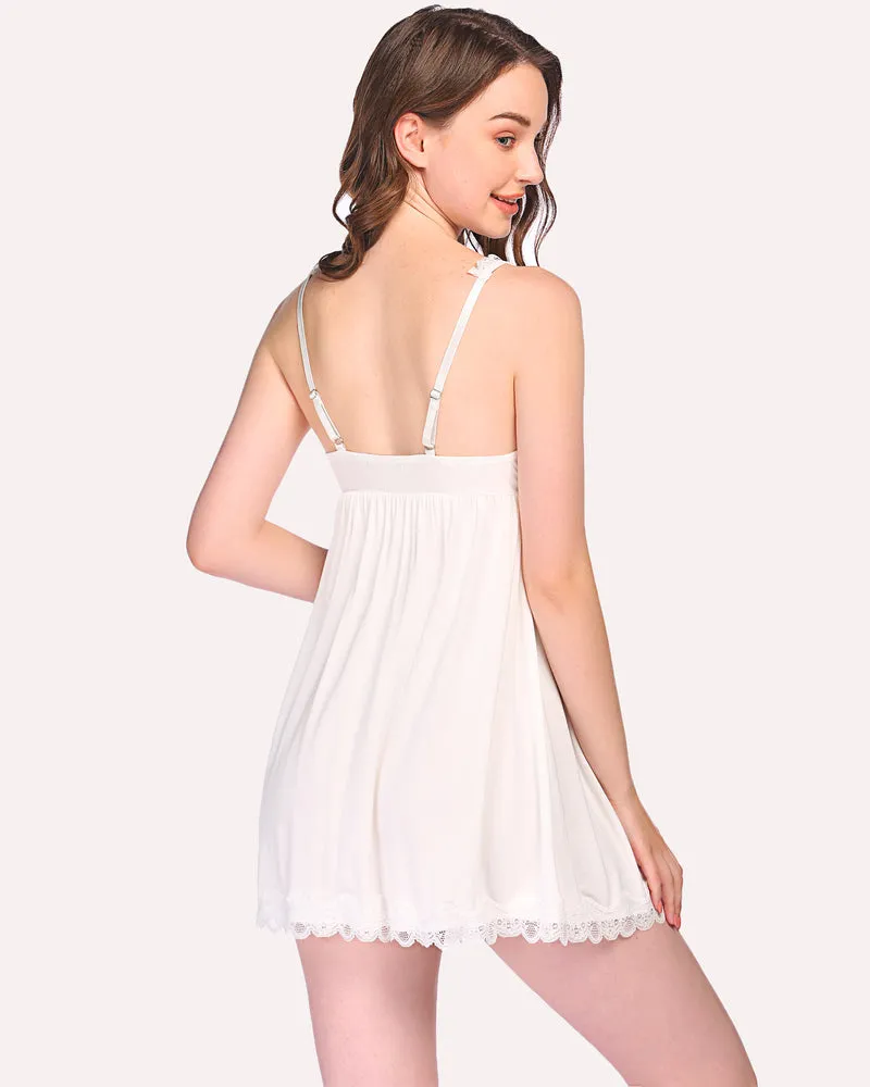 Lace Nightgown Full Slip Dress