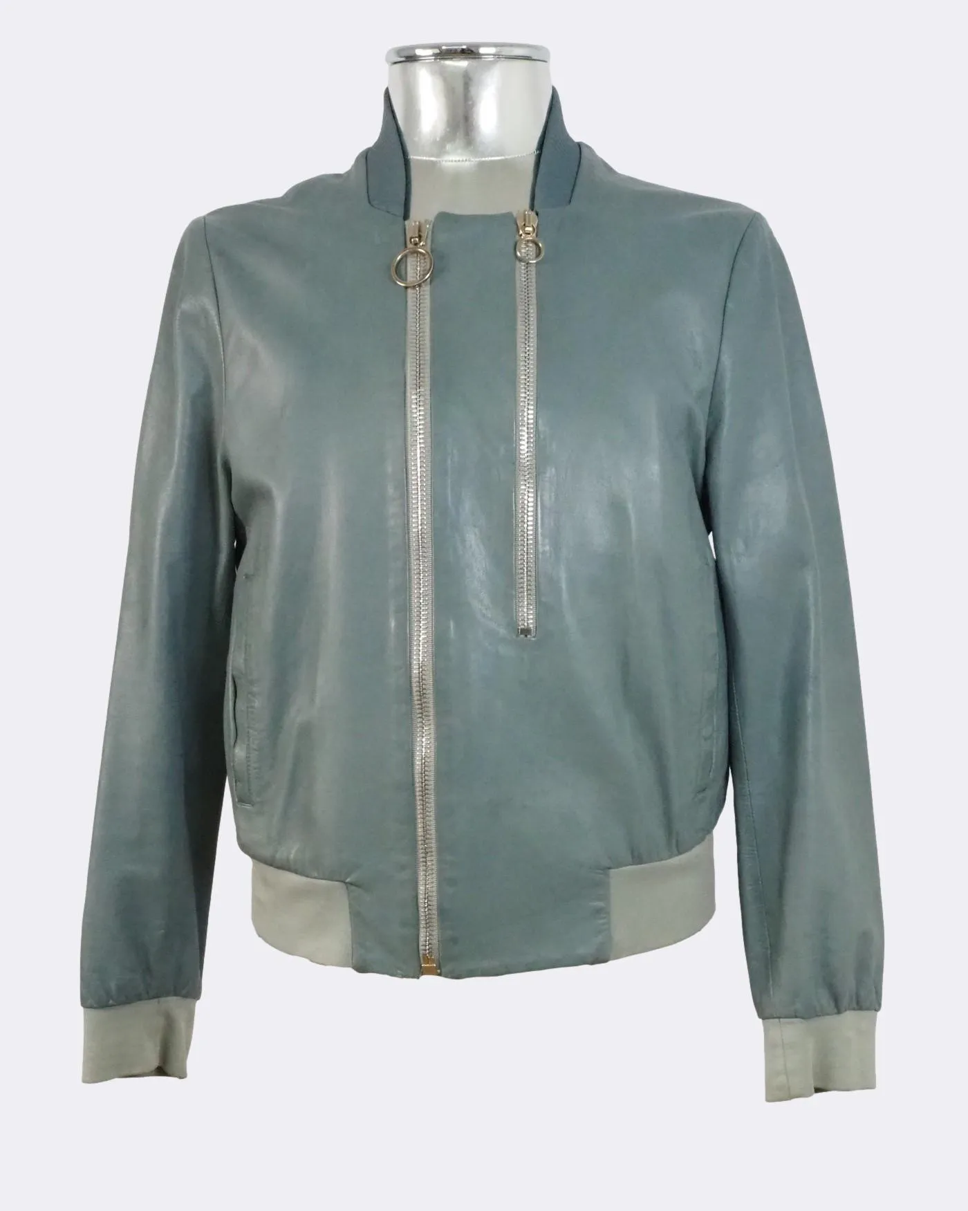 Leather Bomber Jacket