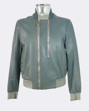 Leather Bomber Jacket