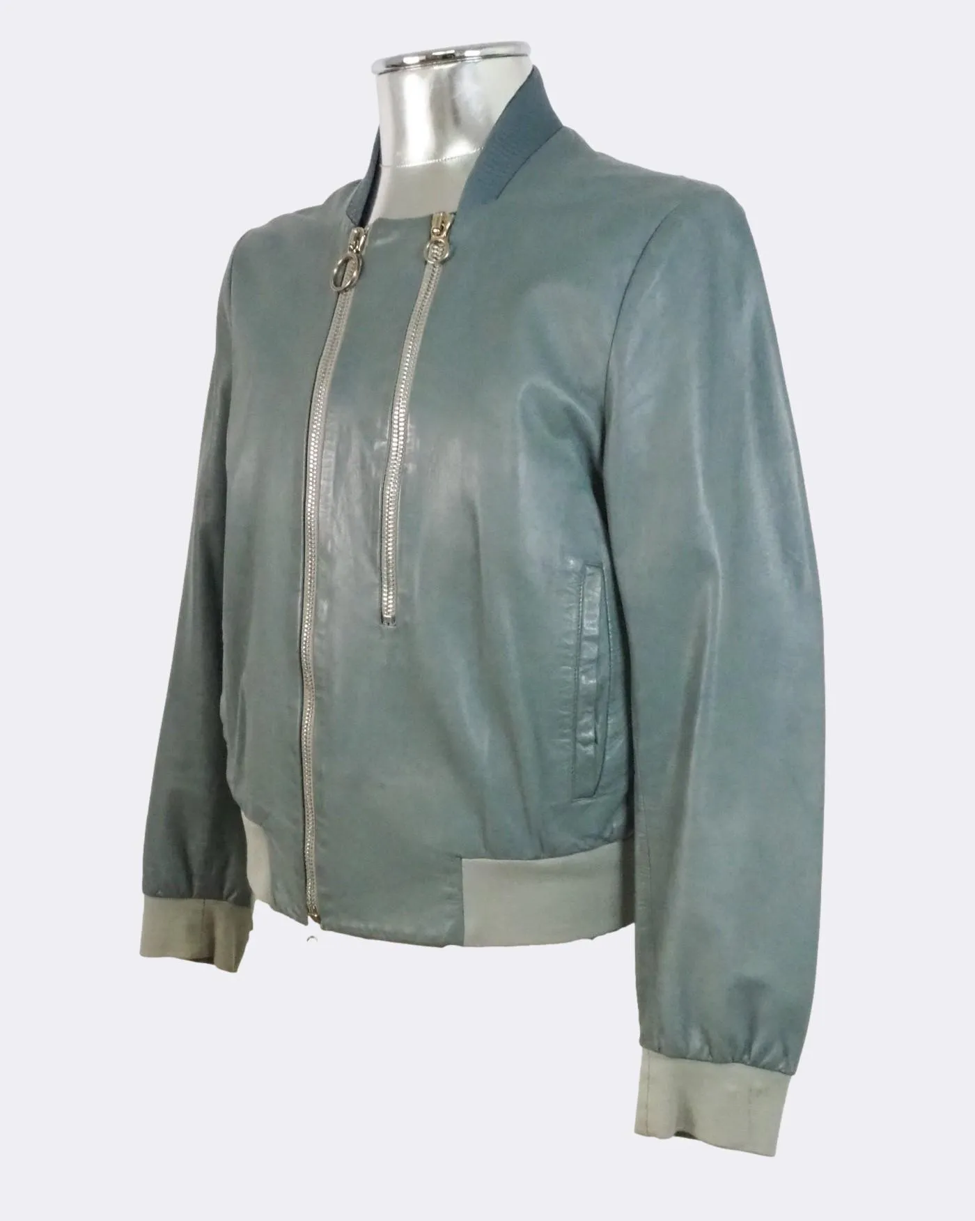Leather Bomber Jacket