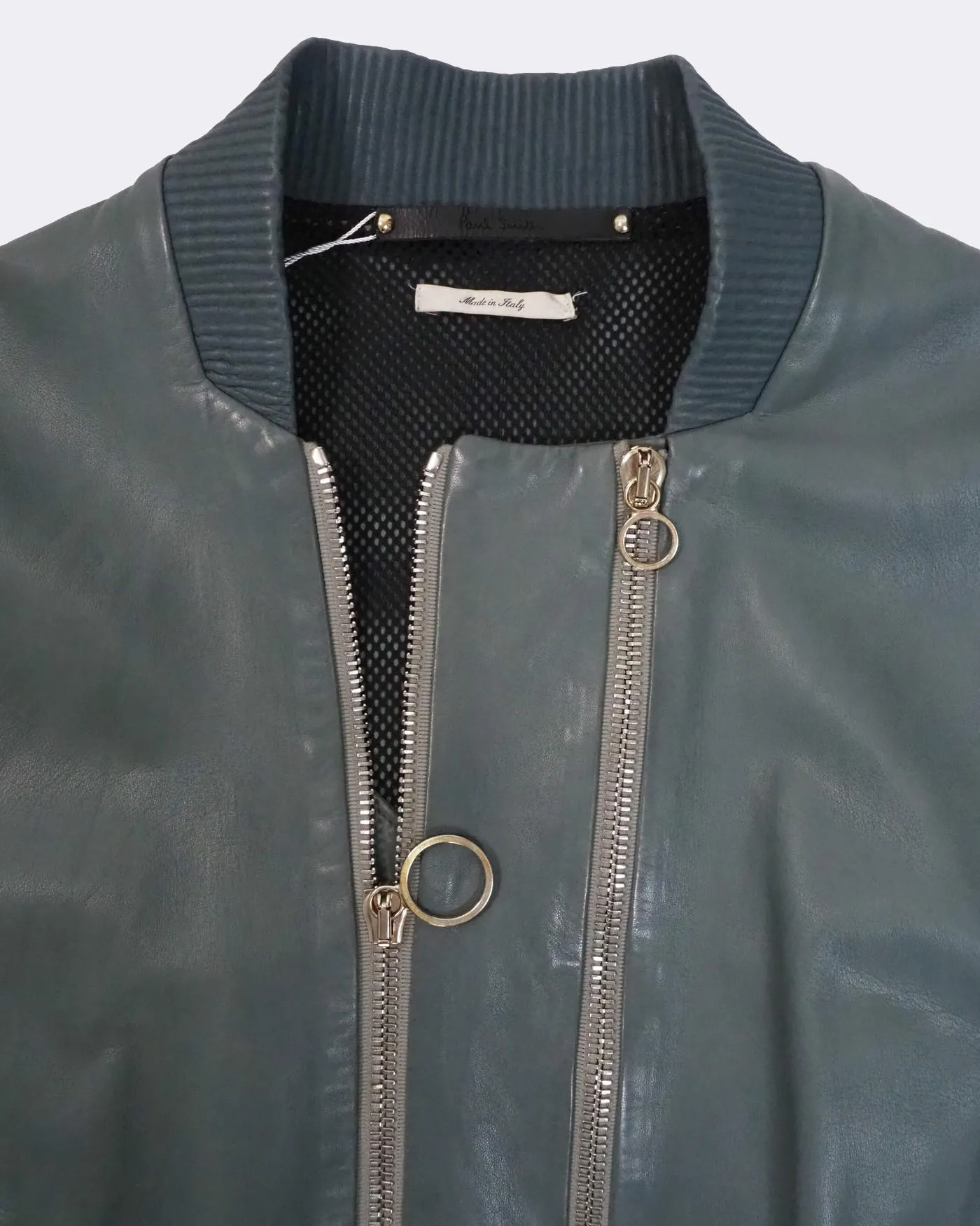 Leather Bomber Jacket