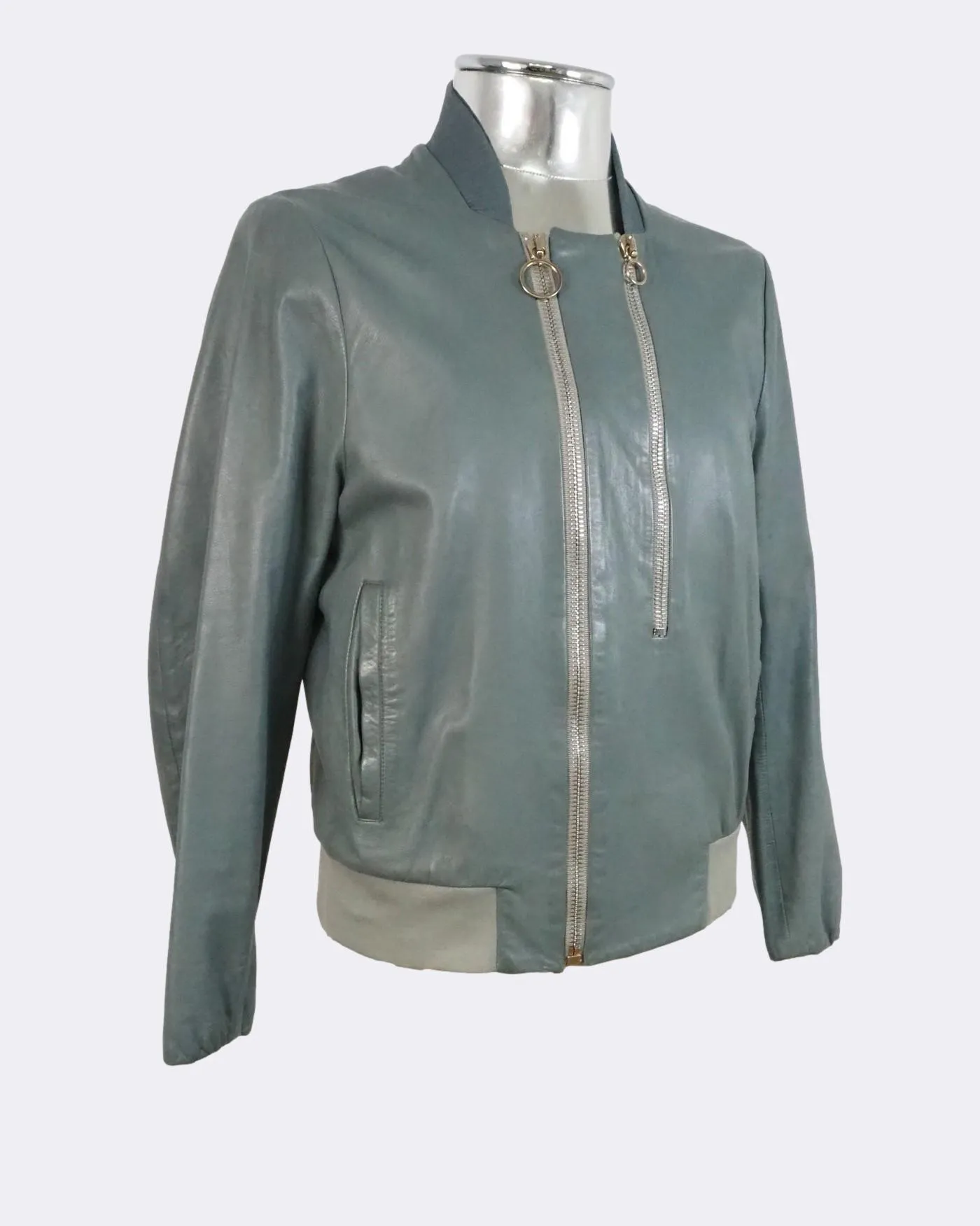 Leather Bomber Jacket