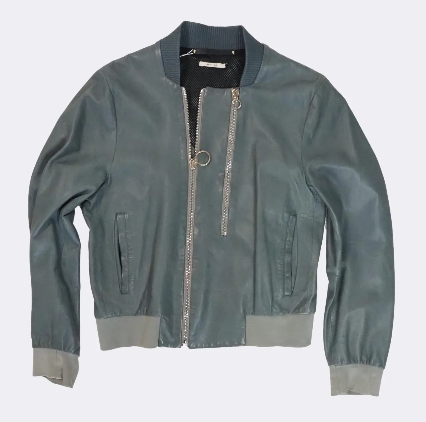 Leather Bomber Jacket