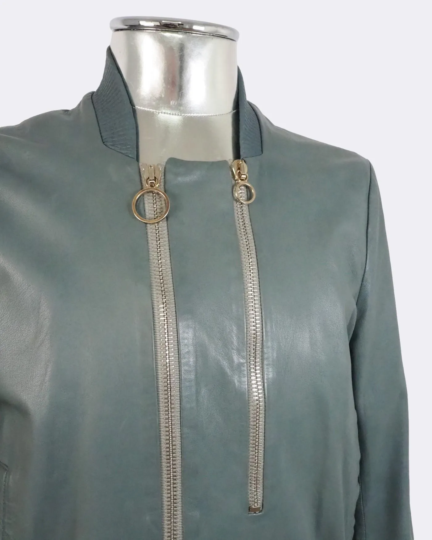 Leather Bomber Jacket