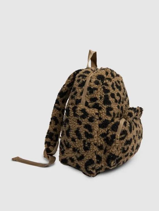 Liewood   Leo print recycled poly blend backpack 