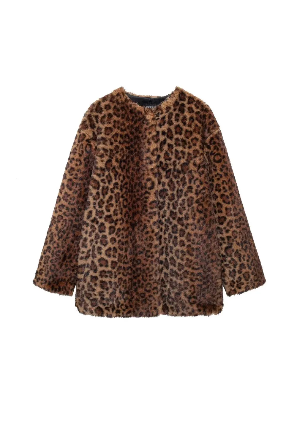 'Lindsey' Animal Print Faux Fur Coat