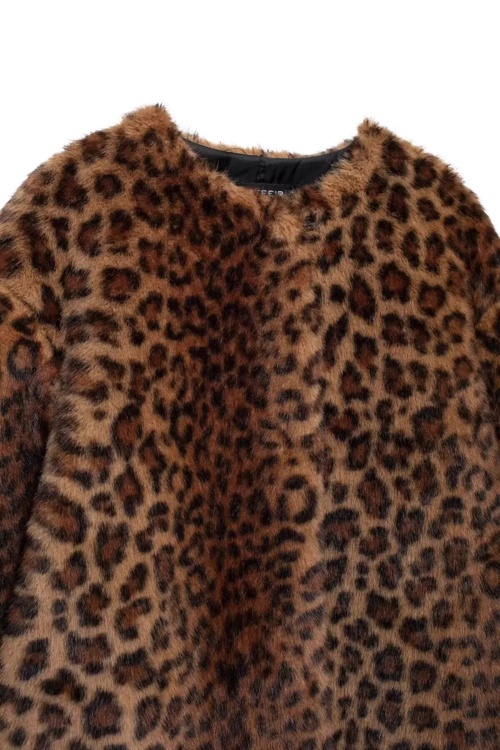 'Lindsey' Animal Print Faux Fur Coat