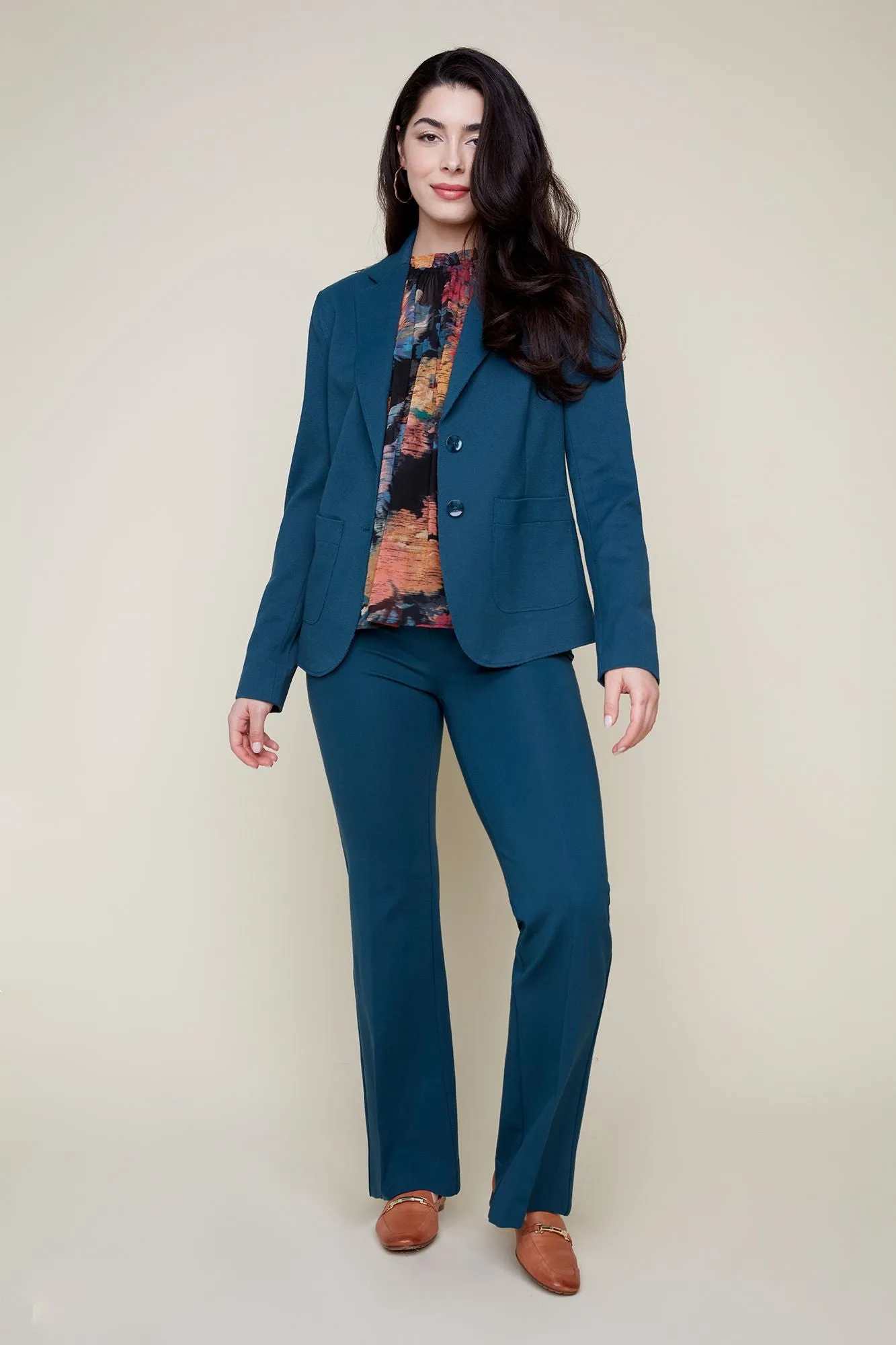 Lined Knit Blazer