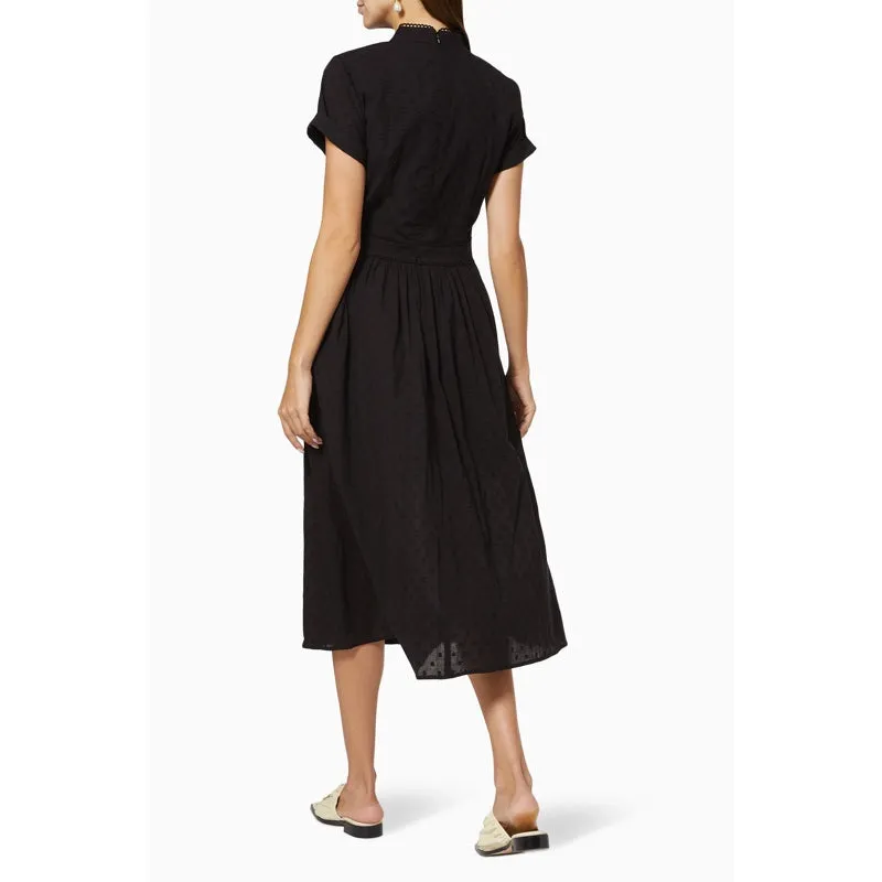 Lola High Neck Dress Black