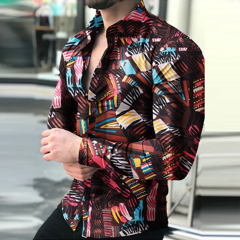 Men's Casual Long-sleeved Shirt