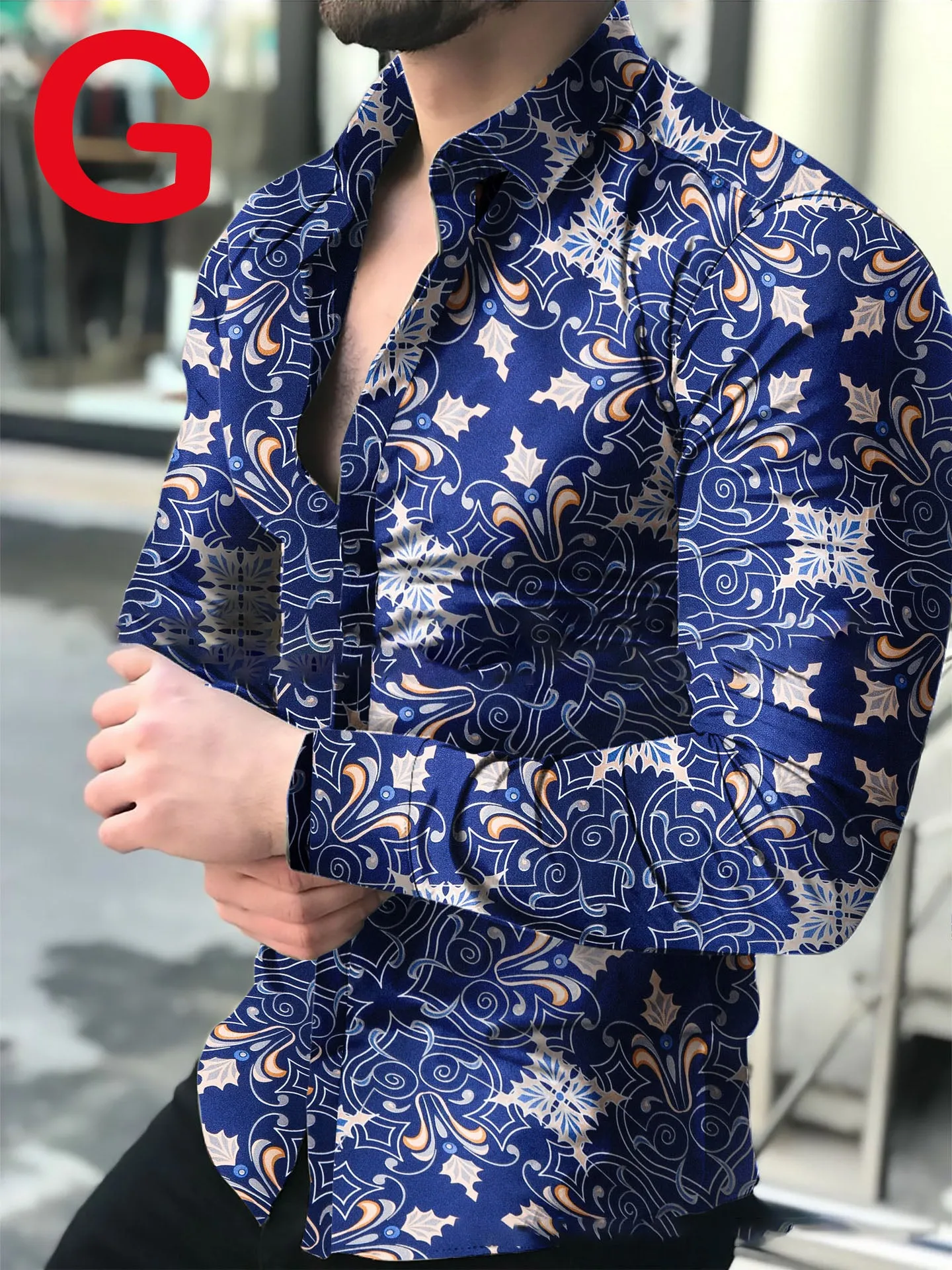 Men's Casual Long-sleeved Shirt
