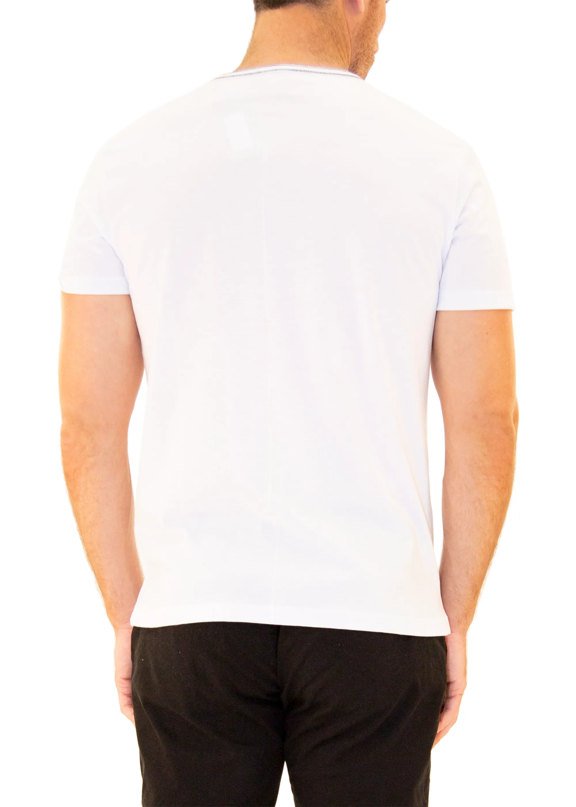Men's Essentials Cotton Henley White