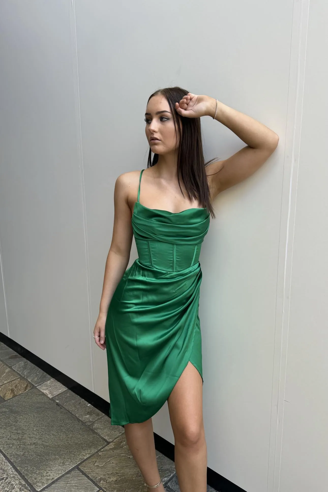 Mika Dress - Emerald Green